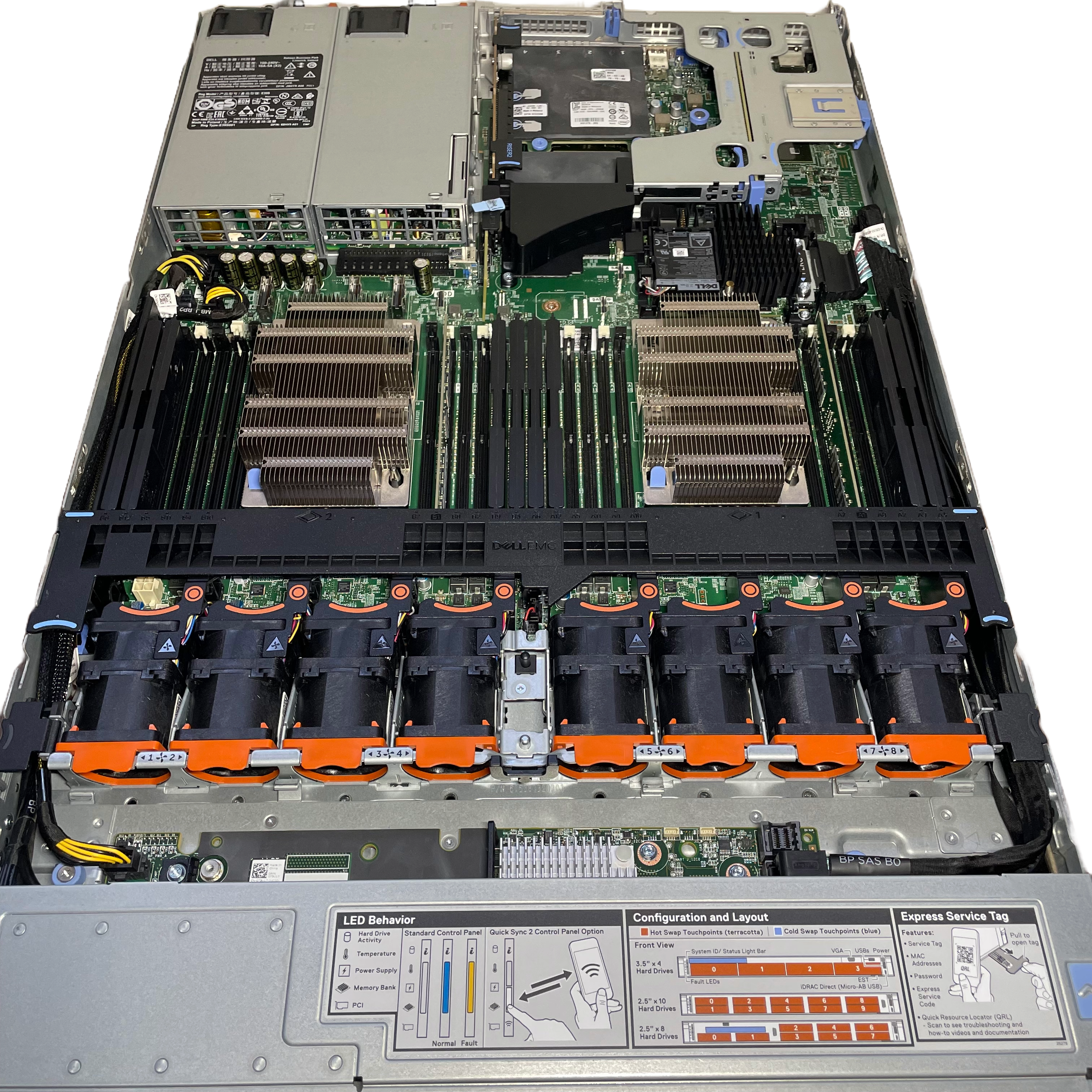 Dell R640 / 2x 20 Tuumaline 6138 / 32GB / 10SFF Server