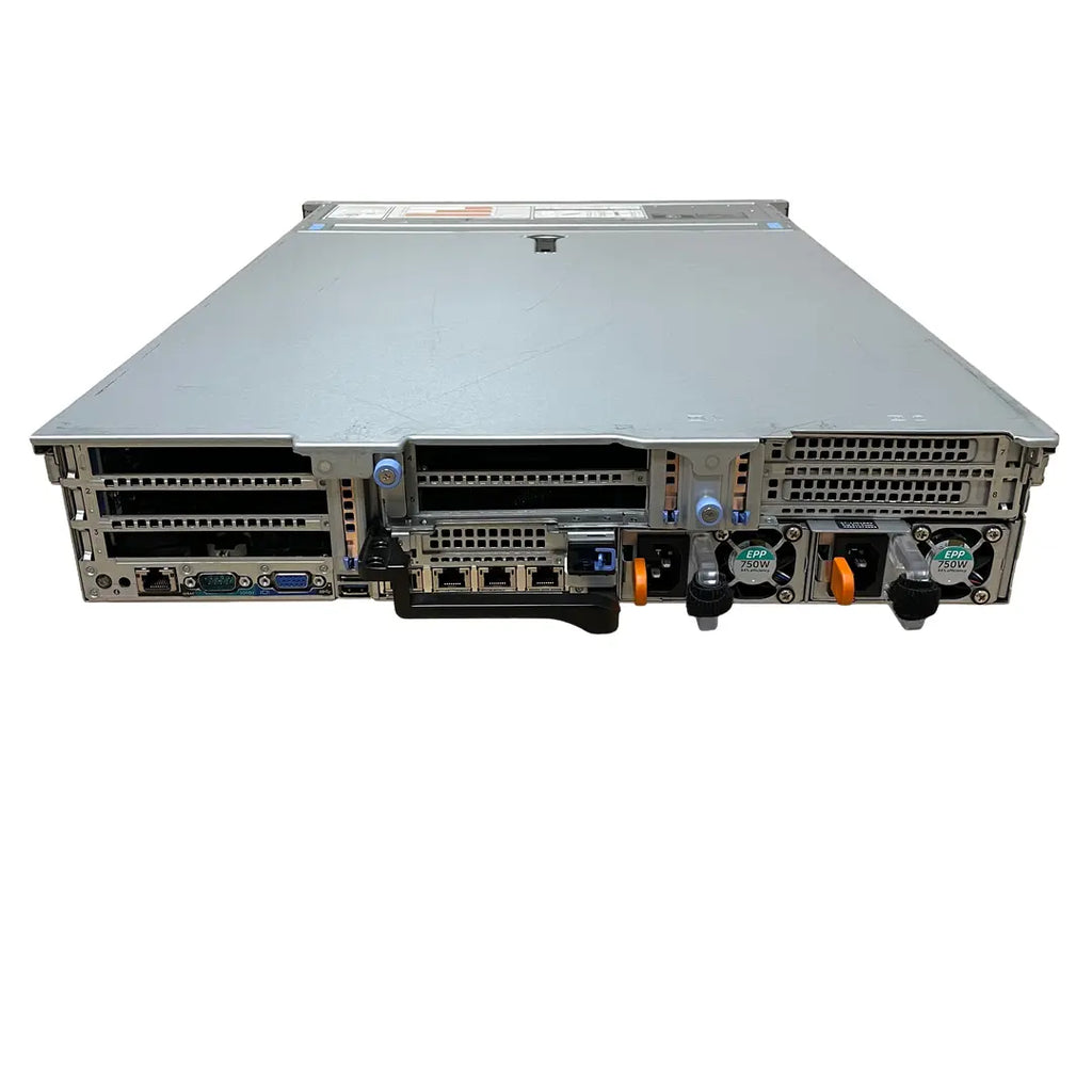 Dell R740XD tagavaade: kolm PCIe riserit, X550 4x 10GbE ja kaks 750W toiteplokki